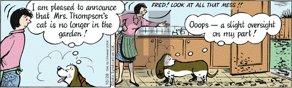 Fred Basset on Wednesday October 28, 2015 Comic Strip