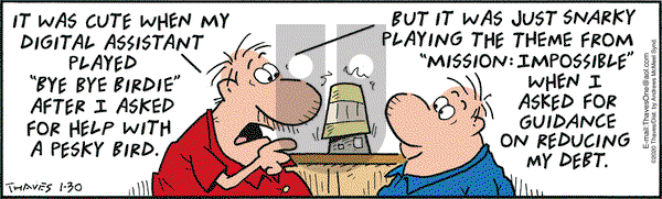 Frank and Ernest on Thursday January 30, 2020 Comic Strip