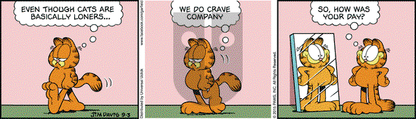 Garfield on Thursday September 3, 2015 Comic Strip