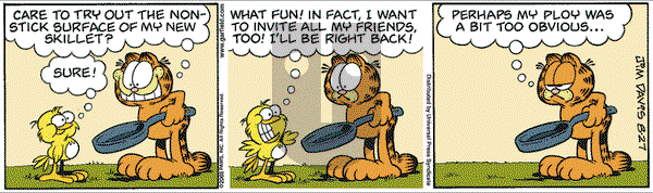 Garfield on Saturday August 27, 2005 Comic Strip