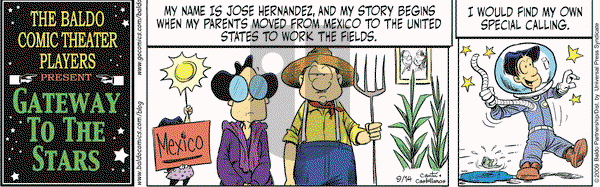 Baldo on Monday September 14, 2009 Comic Strip