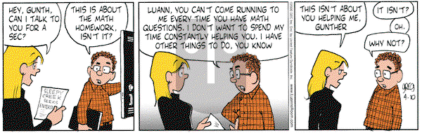 Luann on Monday April 10, 2006 Comic Strip