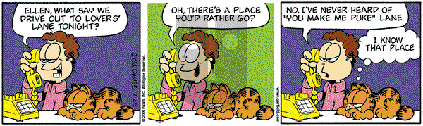 Garfield on Friday January 28, 2000 Comic Strip