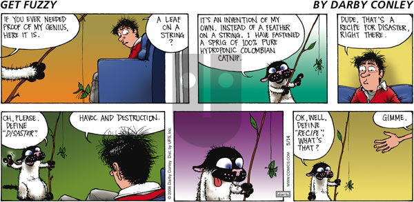 Get Fuzzy on Sunday May 14, 2006 Comic Strip