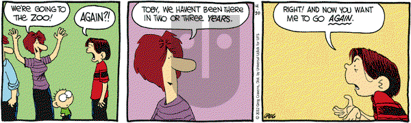 The Buckets on Monday April 30, 2012 Comic Strip