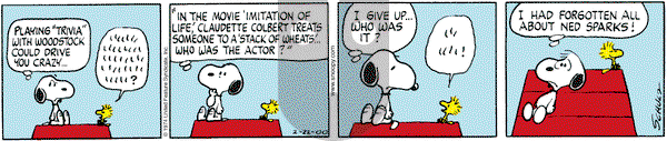 Peanuts on Wednesday August 30, 2000 Comic Strip