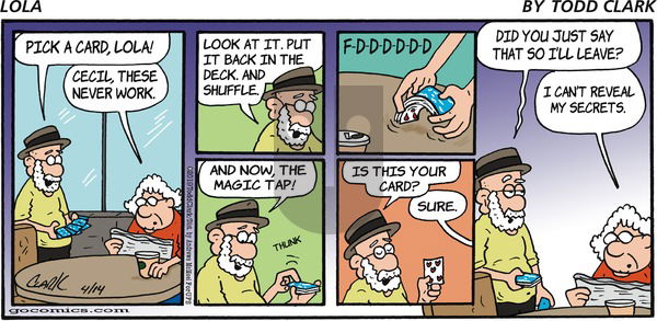Lola on Sunday April 14, 2019 Comic Strip