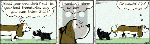 Fred Basset on Wednesday July 25, 2012 Comic Strip