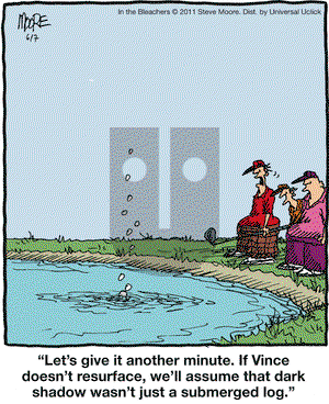 In the Bleachers on Tuesday June 7, 2011 Comic Strip