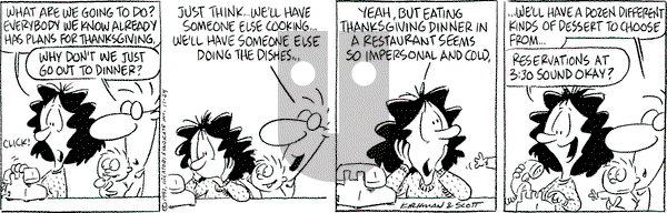 Baby Blues on Tuesday November 24, 1992 Comic Strip