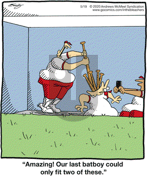 In the Bleachers on Tuesday May 19, 2020 Comic Strip