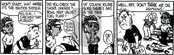 Luann on Wednesday September 21, 1988 Comic Strip