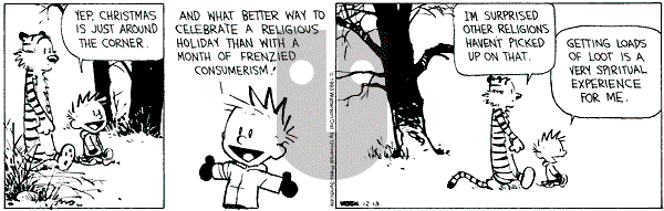 Calvin and Hobbes - Monday December 13, 1993 Comic Strip