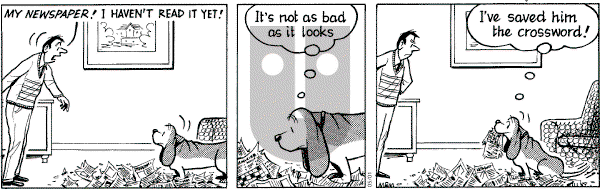 Fred Basset on Monday November 3, 2003 Comic Strip