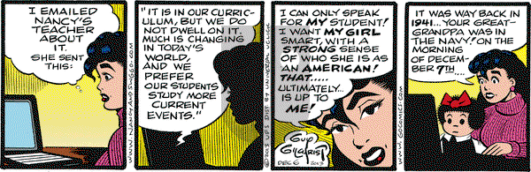 Nancy on Friday December 6, 2013 Comic Strip