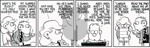 FoxTrot on Monday July 9, 1990 Comic Strip