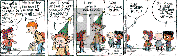 Cul de Sac on Thursday December 17, 2015 Comic Strip