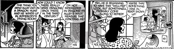 Alley Oop on Monday July 5, 1954 Comic Strip