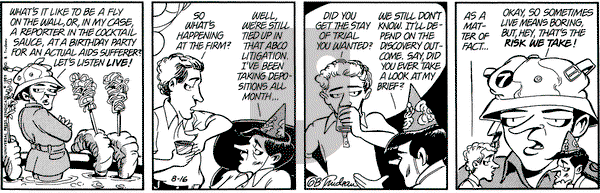 Doonesbury on Wednesday August 16, 1989 Comic Strip