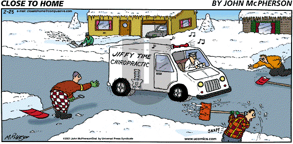 Close to Home on Sunday February 25, 2001 Comic Strip