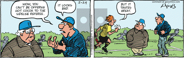 Cleats - Wednesday February 24, 2010 Comic Strip