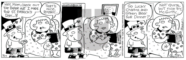 Soup to Nutz - Old on Monday March 17, 2003 Comic Strip