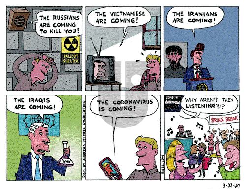 Ted Rall on Monday March 23, 2020 Comic Strip