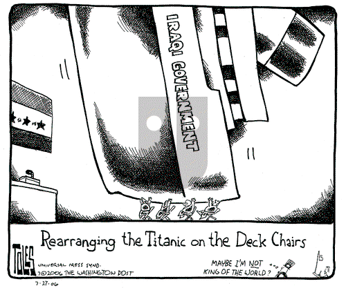 Tom Toles on Thursday July 27, 2006 Comic Strip