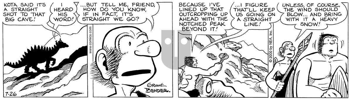 Alley Oop - Wednesday July 26, 2000 Comic Strip