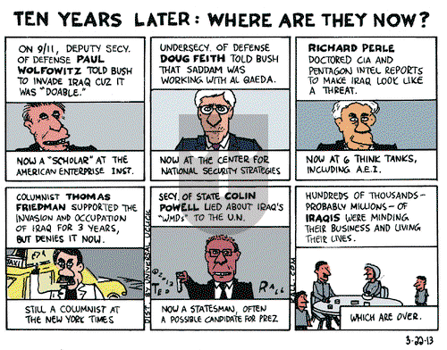 Ted Rall on Friday March 22, 2013 Comic Strip