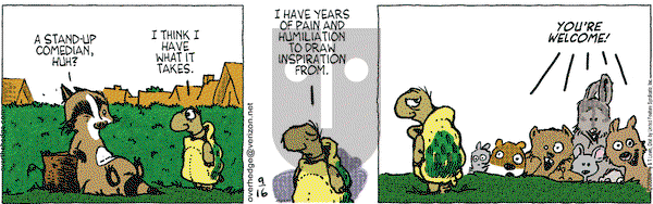 Over the Hedge on Tuesday September 16, 2008 Comic Strip