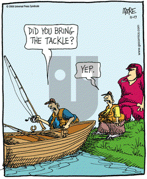 In the Bleachers on Monday November 17, 2008 Comic Strip