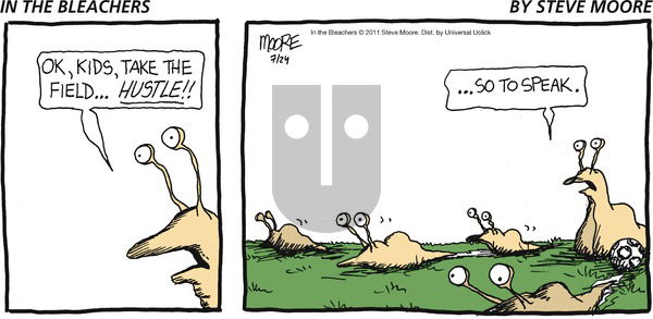 In the Bleachers on Sunday July 24, 2011 Comic Strip