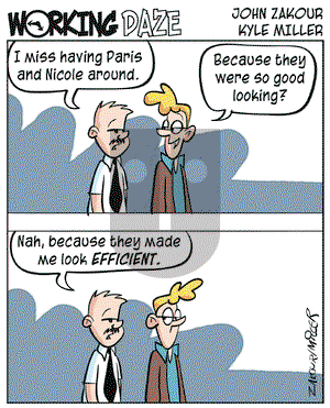 Working Daze on Saturday February 19, 2005 Comic Strip