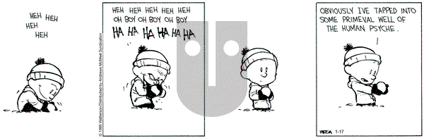 Calvin and Hobbes on Friday January 17, 2025 Comic Strip