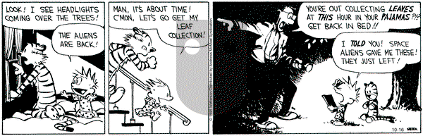 Calvin and Hobbes on Thursday October 16, 2025 Comic Strip