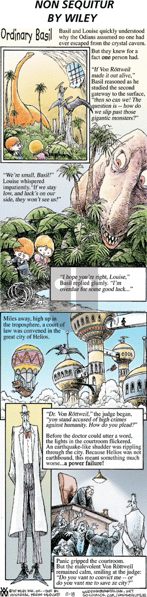 Non Sequitur on Sunday November 18, 2007 Comic Strip