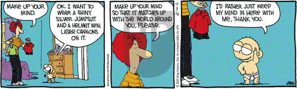 The Buckets on Saturday November 3, 2012 Comic Strip