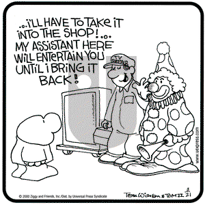 Ziggy on Tuesday March 21, 2000 Comic Strip