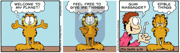 Garfield on Monday June 20, 2005 Comic Strip