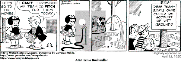 Nancy Classics on Saturday April 15, 2017 Comic Strip