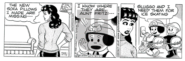 Nancy on Wednesday February 10, 1999 Comic Strip