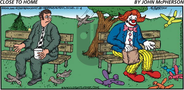 Close to Home on Sunday November 4, 2018 Comic Strip