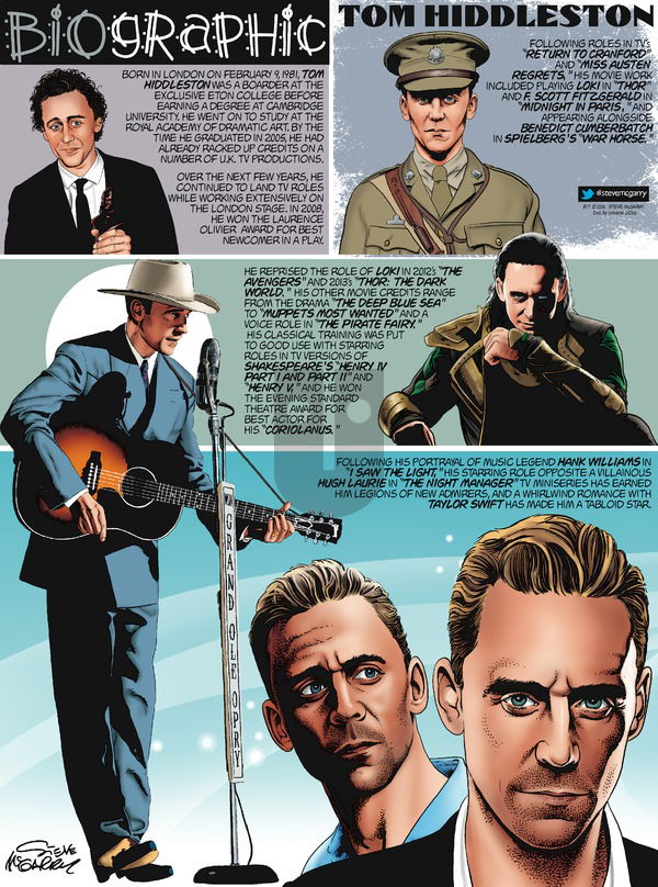 Biographic on Sunday August 7, 2016 Comic Strip