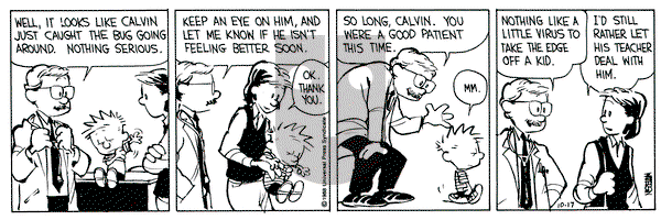 Calvin and Hobbes on Monday October 17, 1988 Comic Strip