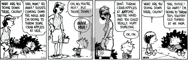 Calvin and Hobbes on Saturday August 23, 2014 Comic Strip