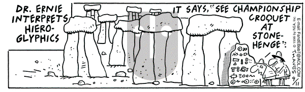 Frank and Ernest on Wednesday September 11, 1996 Comic Strip