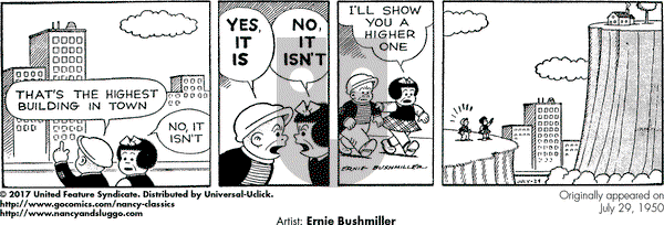 Nancy Classics on Saturday July 29, 2017 Comic Strip