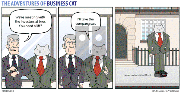 The Adventures of Business Cat on Monday December 19, 2016 Comic Strip