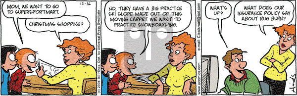 Cleats on Thursday December 16, 2004 Comic Strip